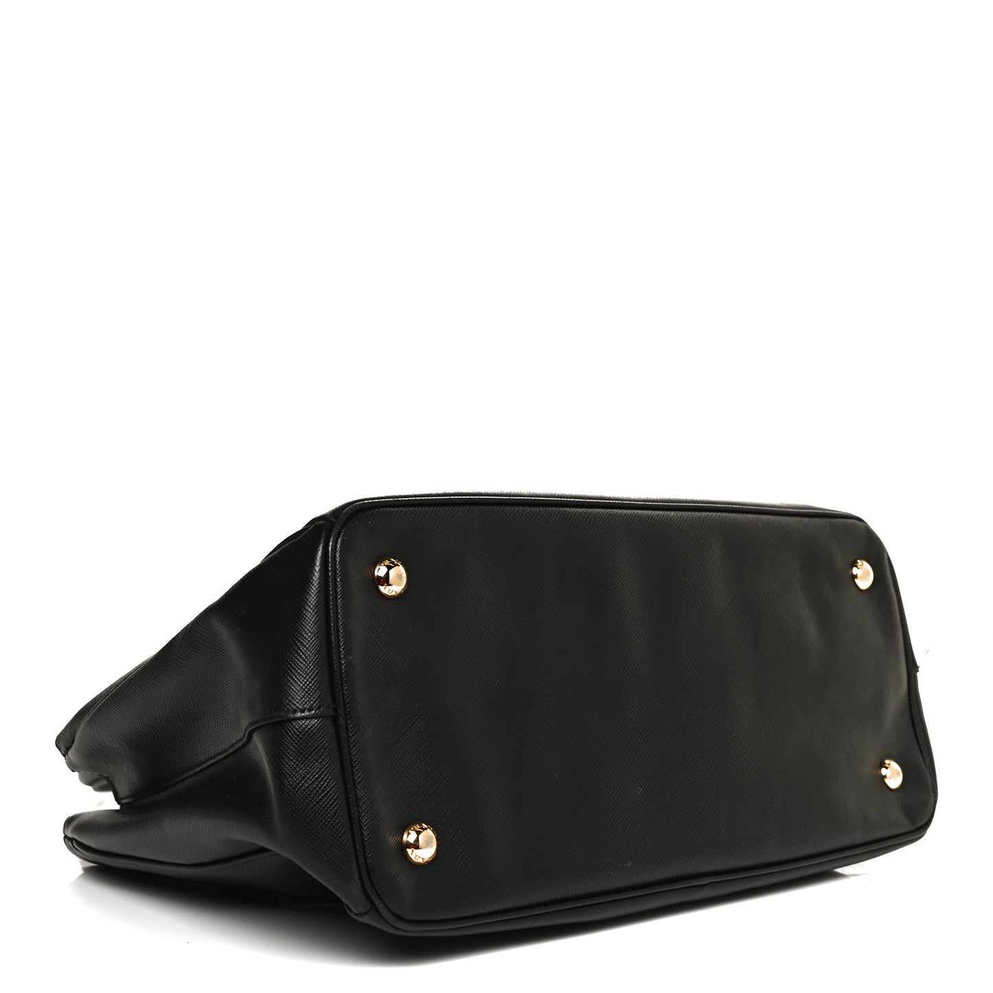 Saffiano Medium Galleria Double Zip Tote Black