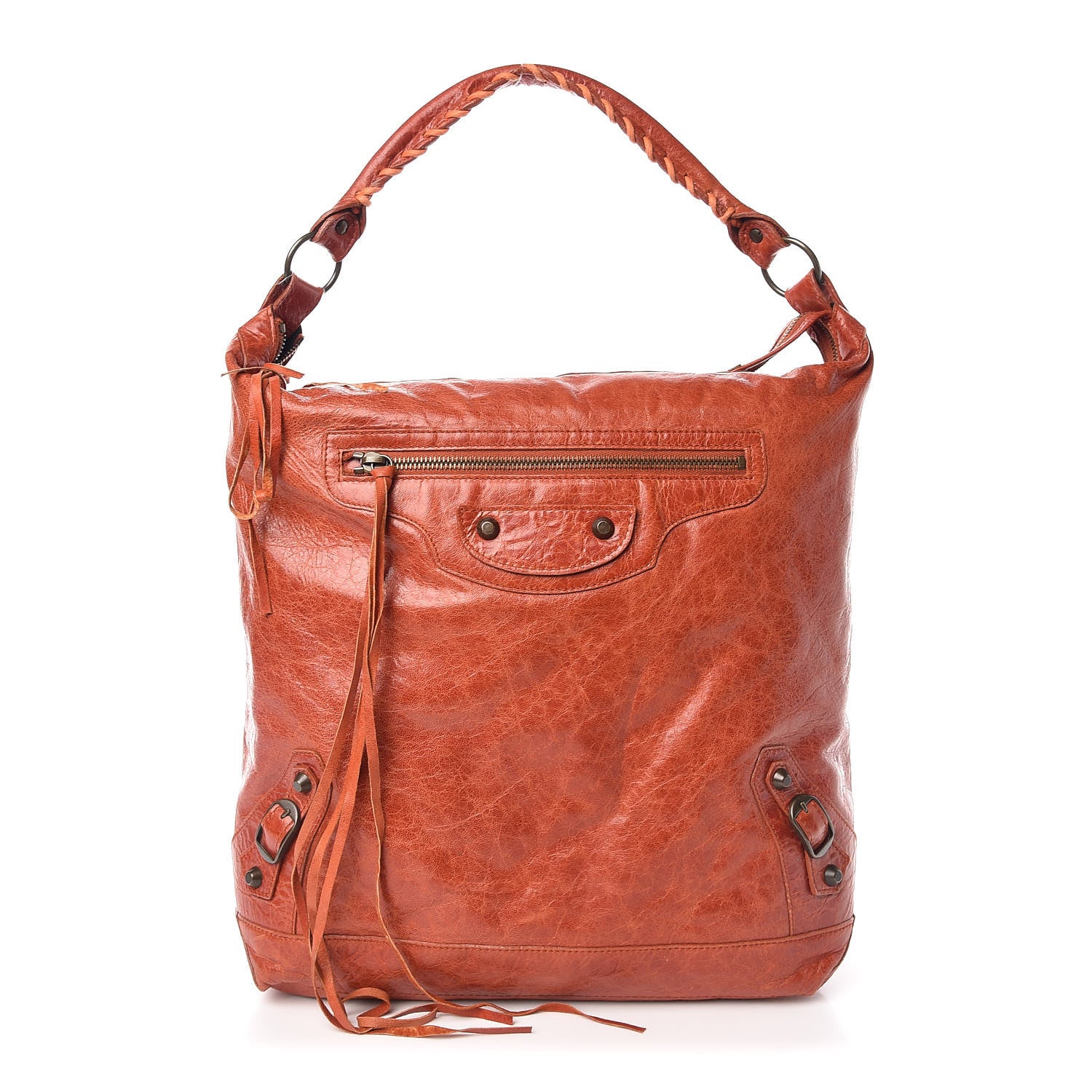 Balenciaga Agneau Classic Hardware Day Hobo Rouille 1 of 14