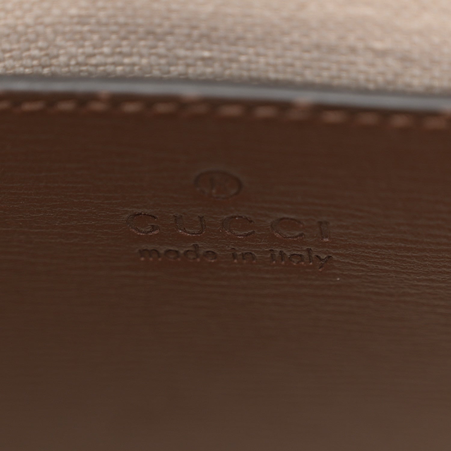 Gucci GG Supreme Monogram Azalea Calfskin Mini Retro Interlocking G Tote Bag Beige Ebony Brown Sugar 6 of 12