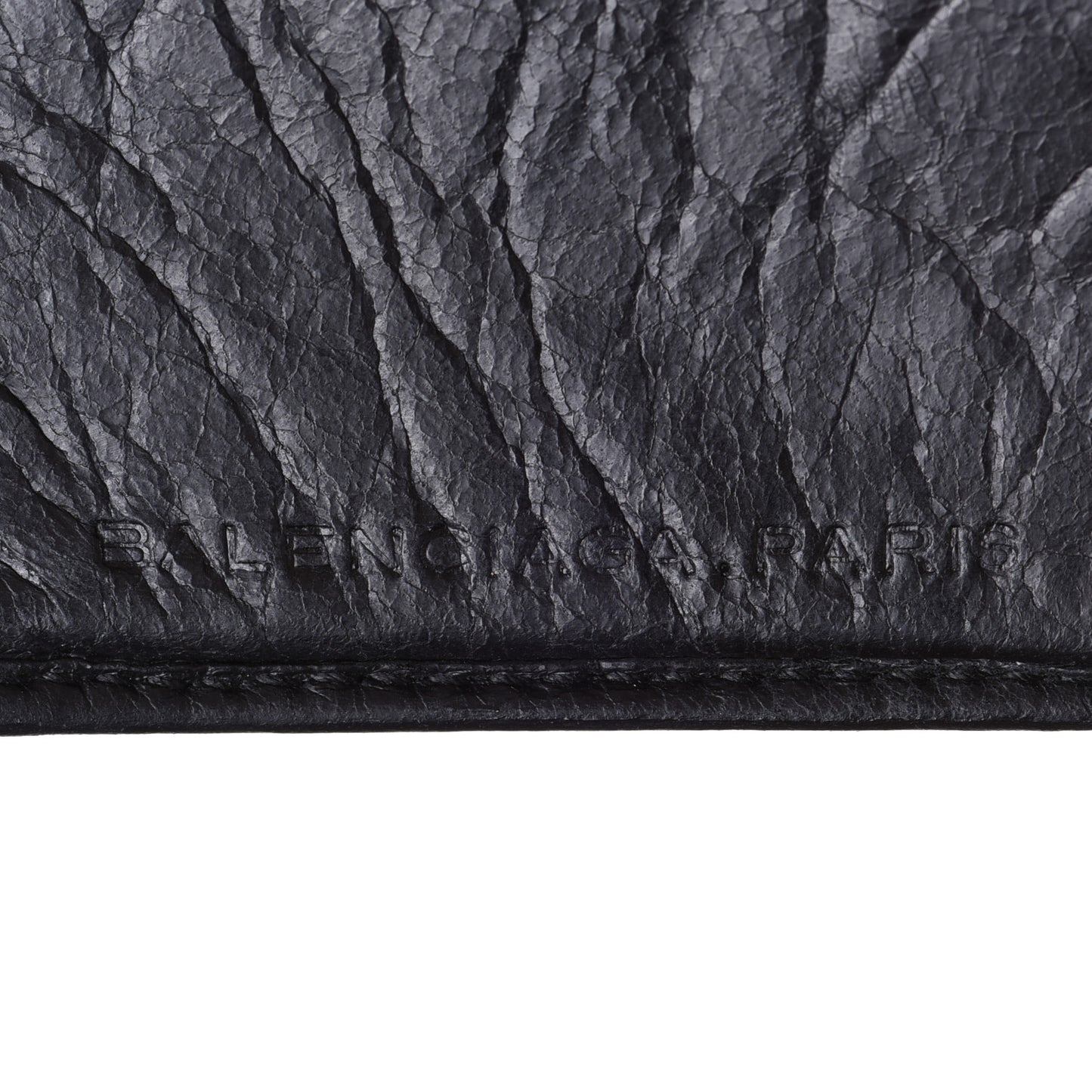 Agneau Classic Hardware Money Wallet Black