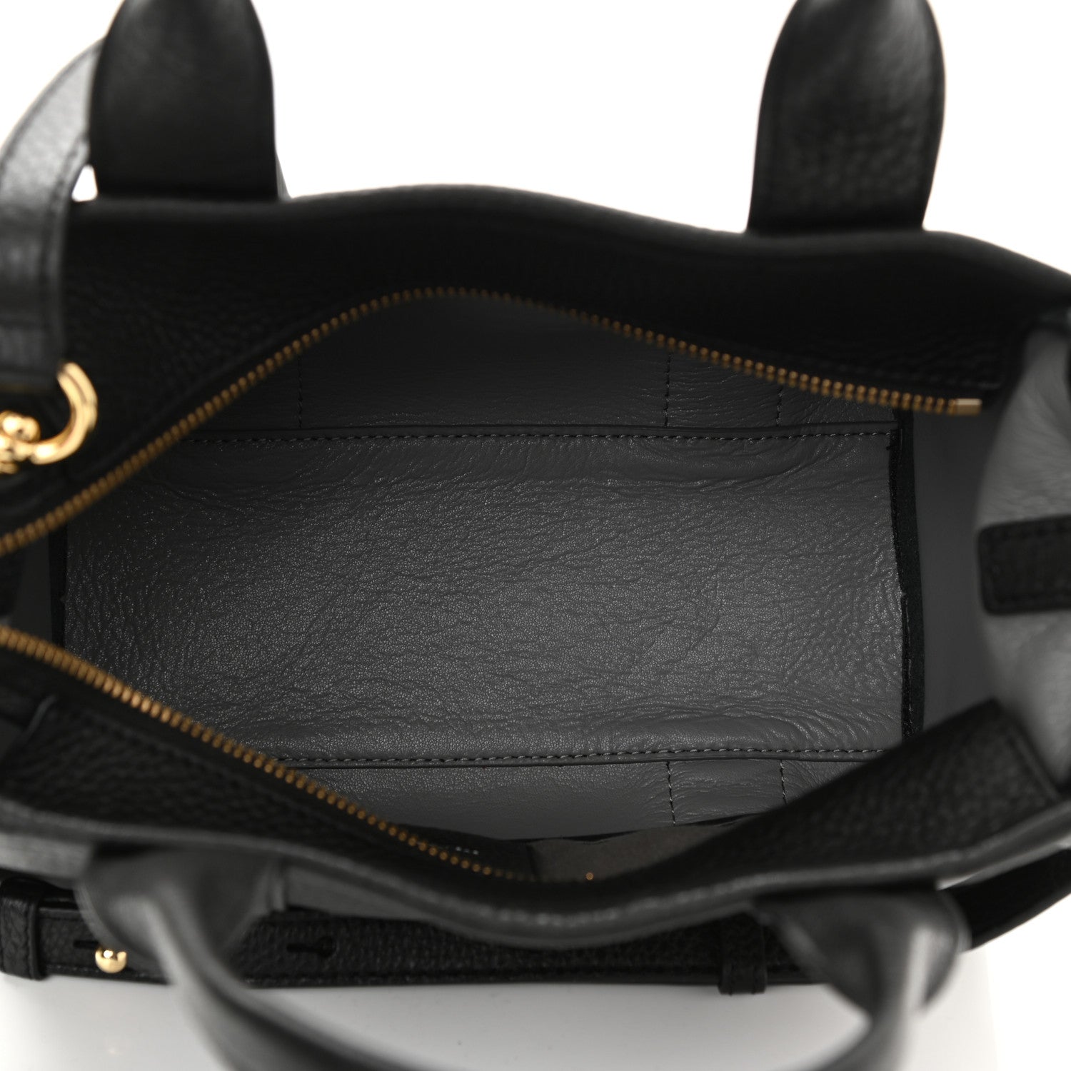 Marc Jacobs Grained Calfskin Small The Tote Bag Black 5 of 8