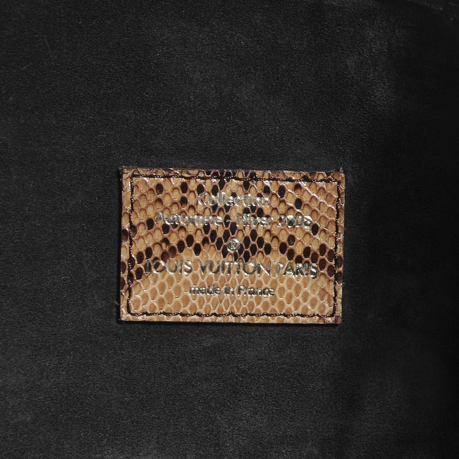Louis Vuitton Suede Python Monogram Whisper PM Kohl 6 of 8