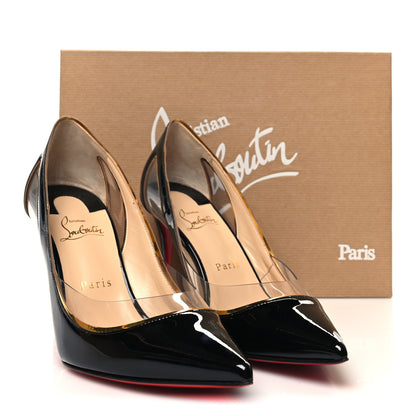 Christian Louboutin Patent PVC Specchio Cosmo 554 80 Pumps 39 Black 9 of 9