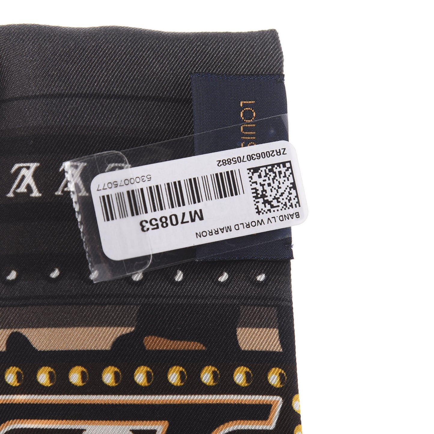 Silk Monogram LV World Bandeau Brown
