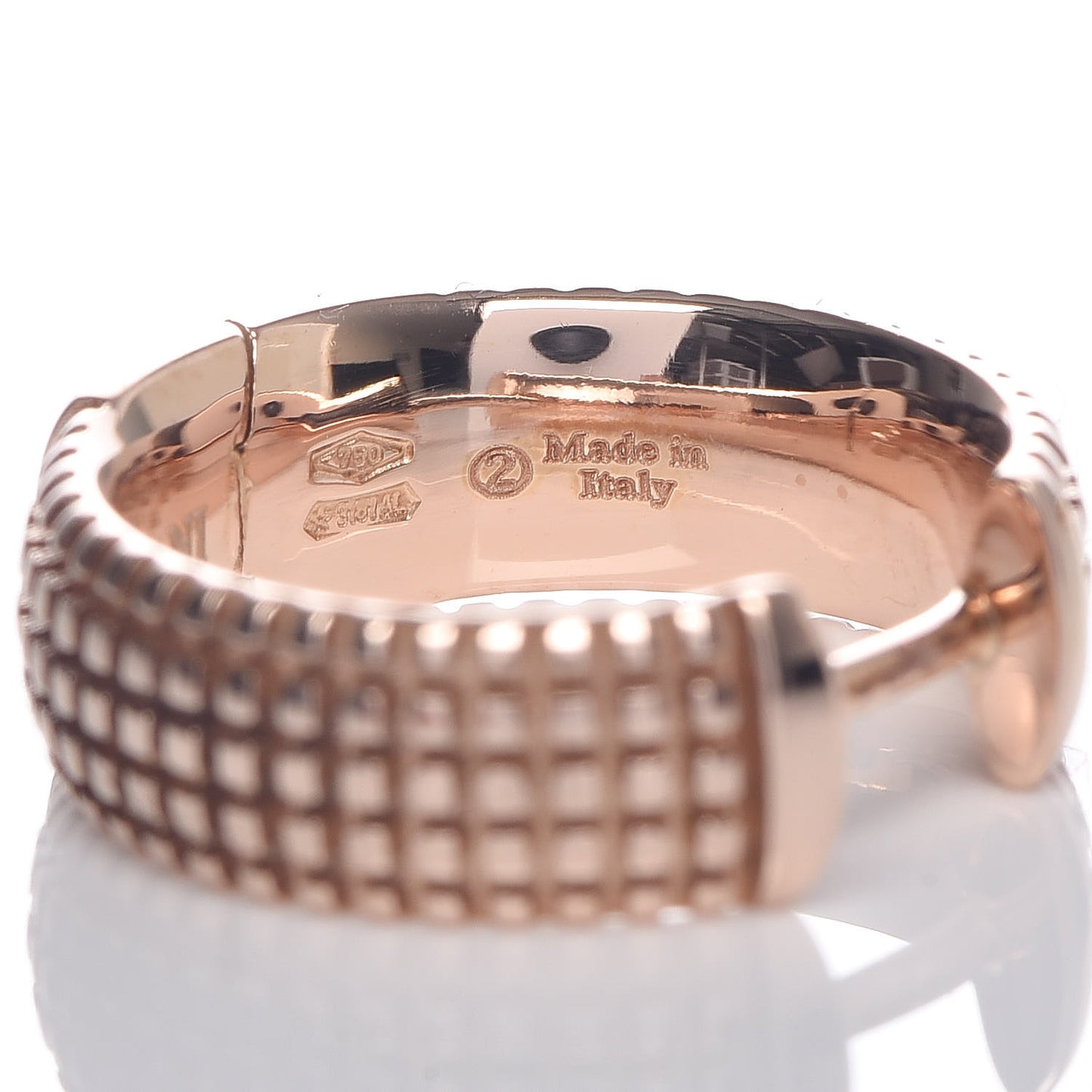 18K Rose Gold Diamond Metropolitan Hoop Earrings