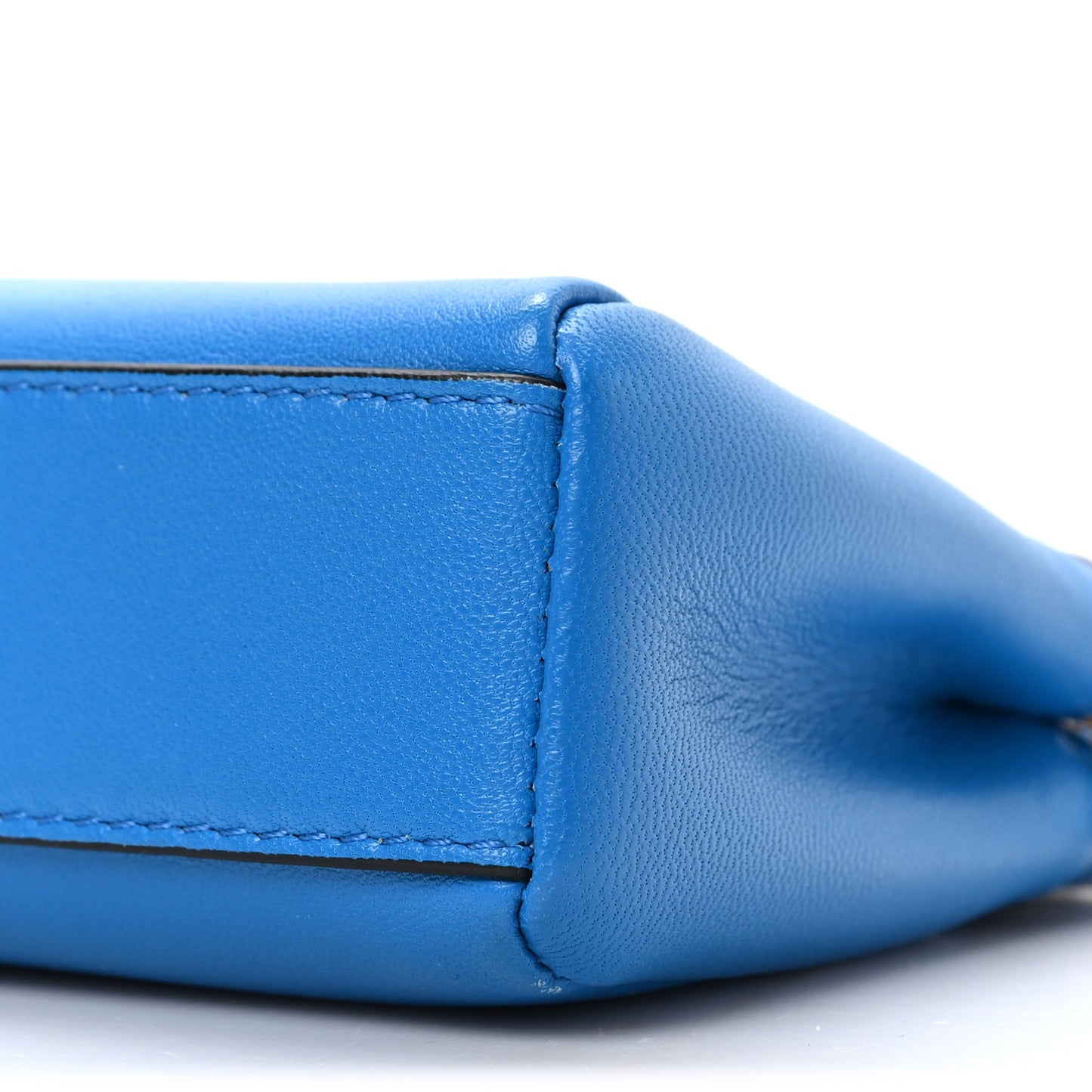 Shiny Nappa Micro Peekaboo Iconic Satchel Blue Royal