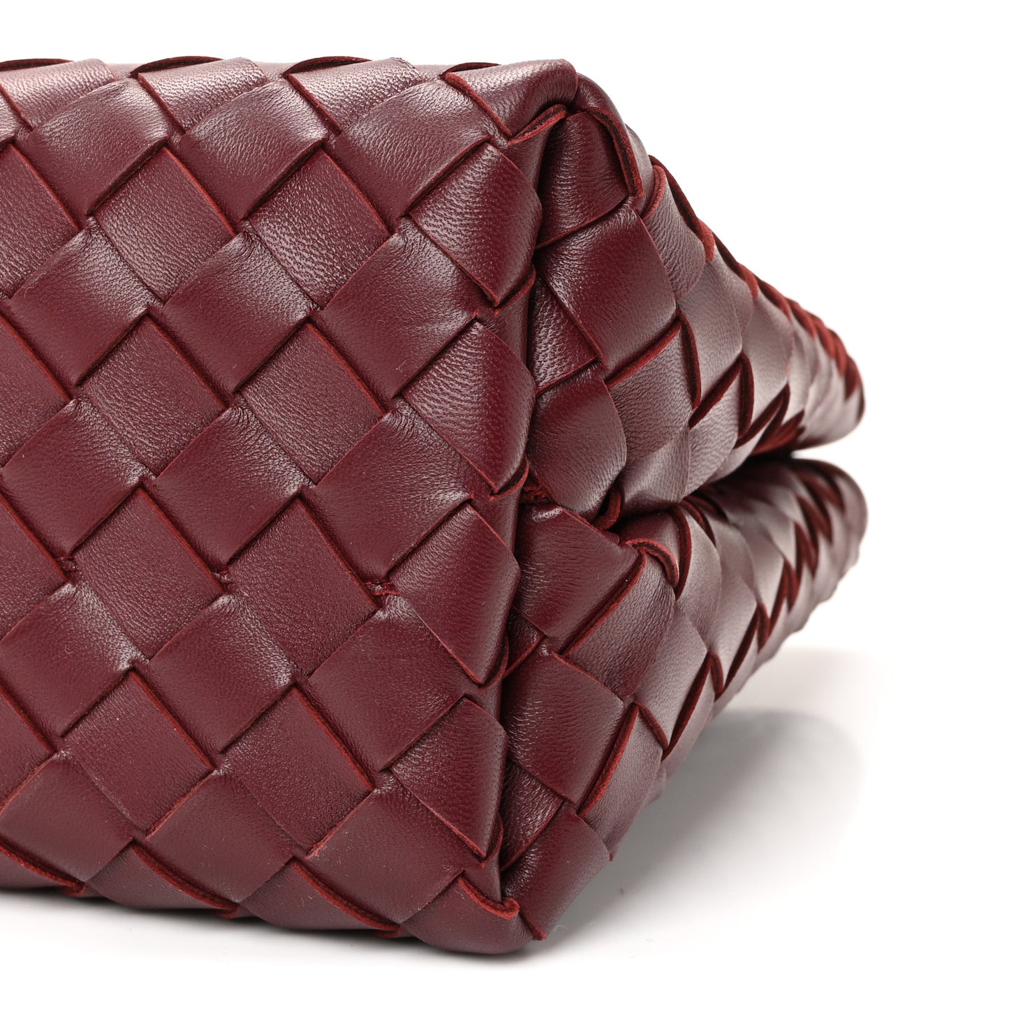 Nappa Intrecciato Small Andiamo Shoulder Bag Barolo