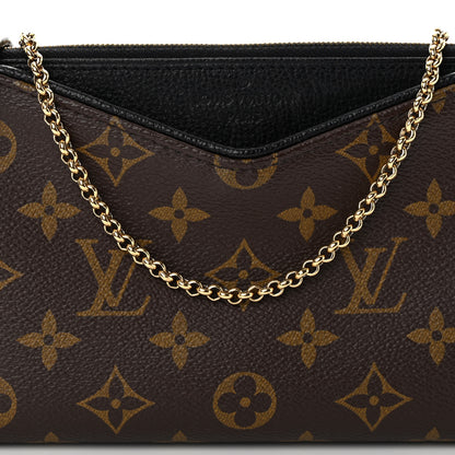Louis Vuitton Monogram Pallas Clutch Black 7 of 9