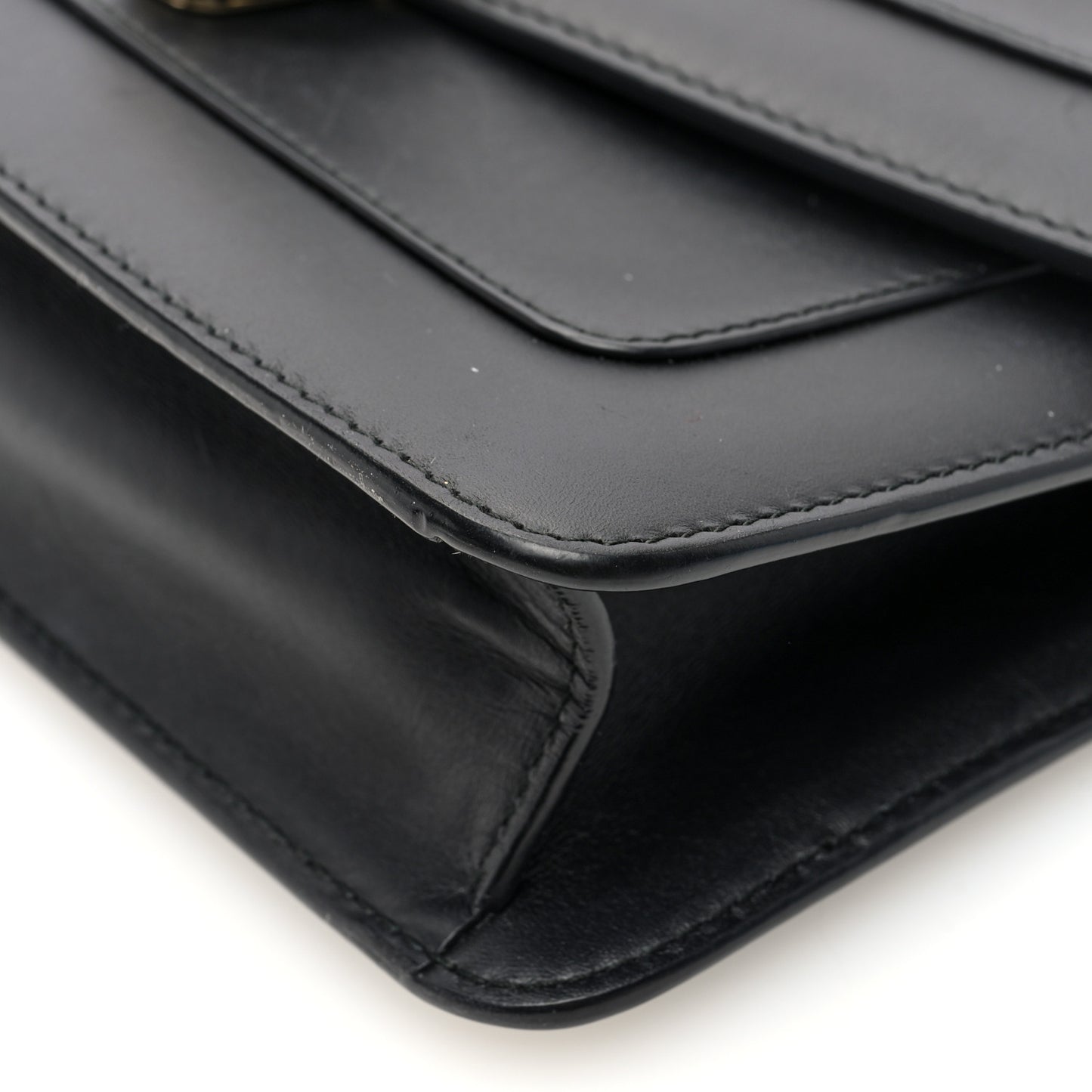 Calfskin Serpenti Forever Crossbody Bag Black