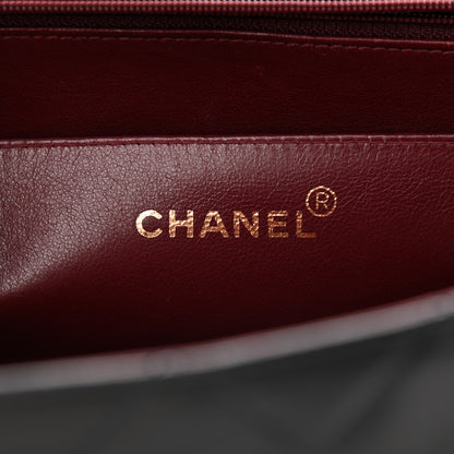 Chanel Lambskin Quilted XL Jumbo Single Flap Black 6 of 16