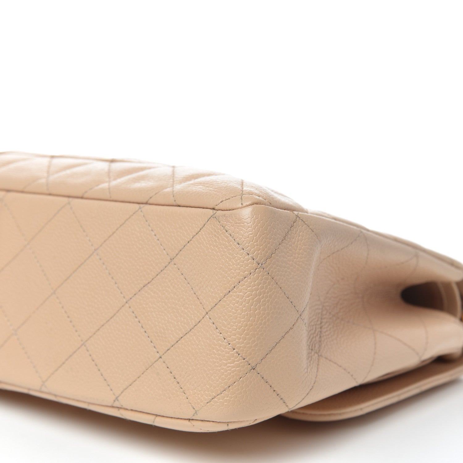 Chanel Caviar Quilted Jumbo Double Flap Beige Clair 9 of 11