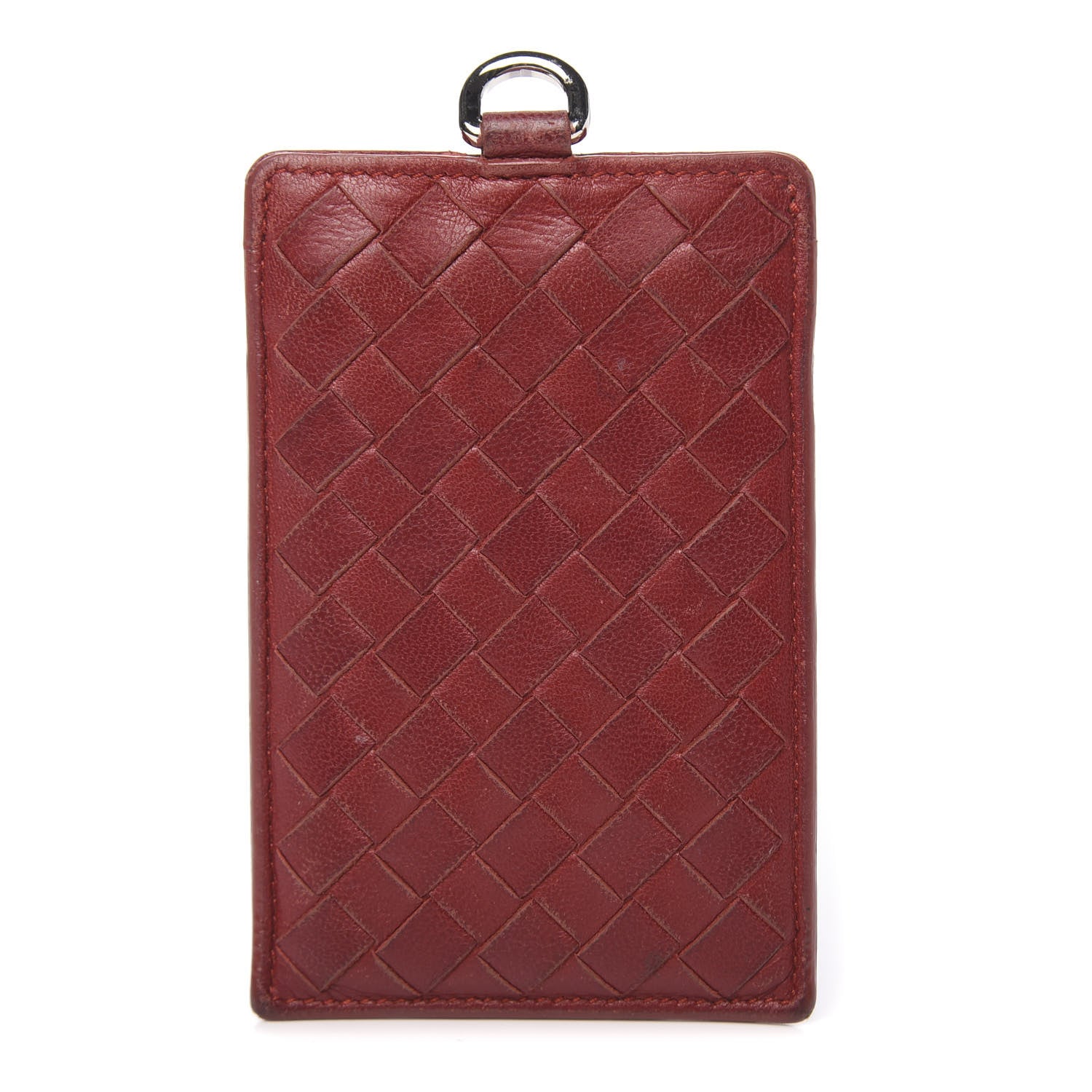 Bottega Veneta Nappa Intrecciato Card Case Crimson 1 of 8