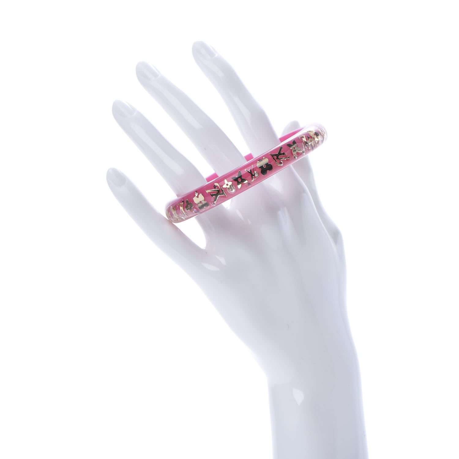 Louis Vuitton Resin Swarovski Medium Inclusion Bracelet PM Framboise 2 of 4