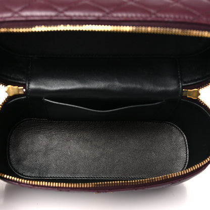 Saint Laurent Lambskin Quilted Mini Gaby Vanity Case Rouge Cabernet 5 of 10