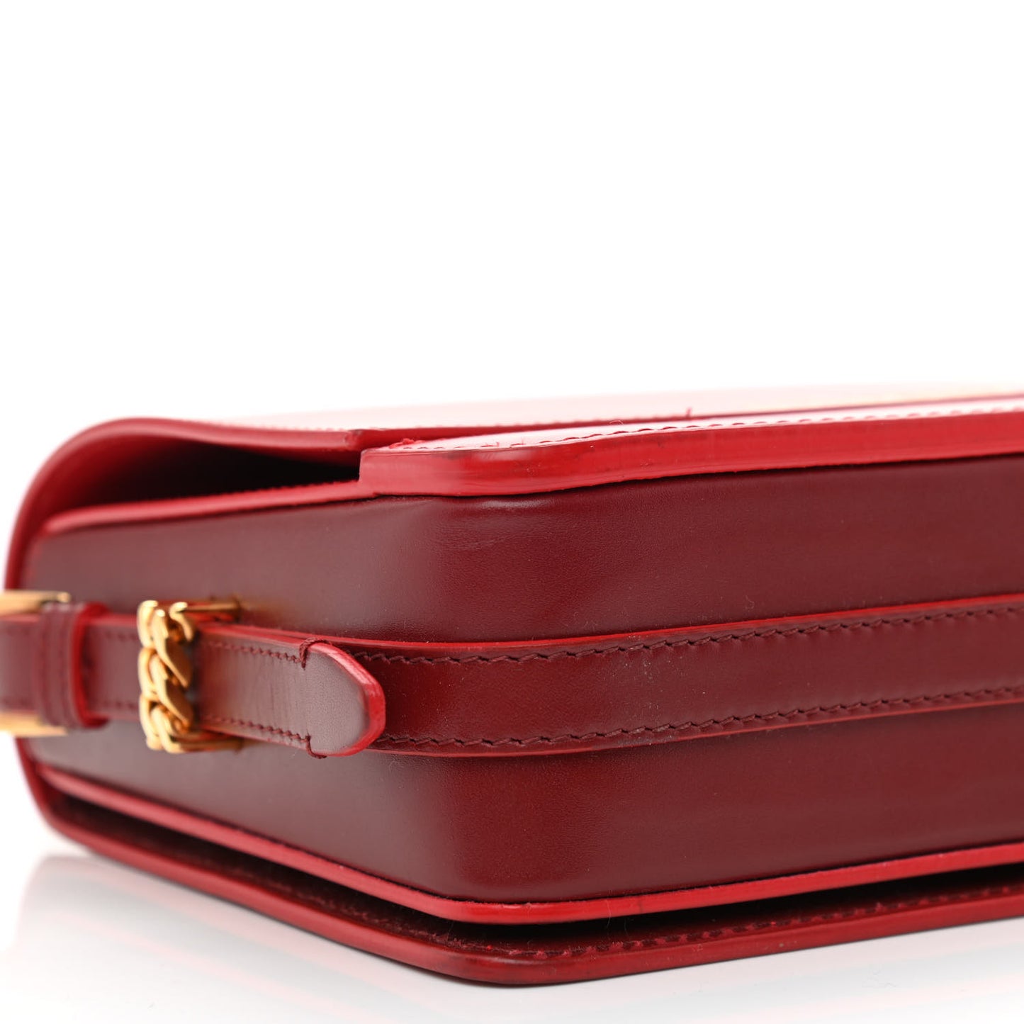 Smooth Calfskin Small Two Tone Grace Bag Red