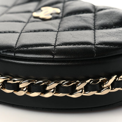 Chanel Quilted Chain Around Pouch Black 9 of 10