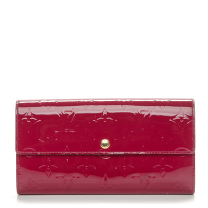 Louis Vuitton Vernis Sarah Wallet Rose Indien 1 of 16