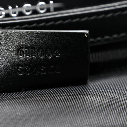 Gucci Calfskin Matelasse Small GG Marmont Vanity Cosmetic Case Black 7 of 11