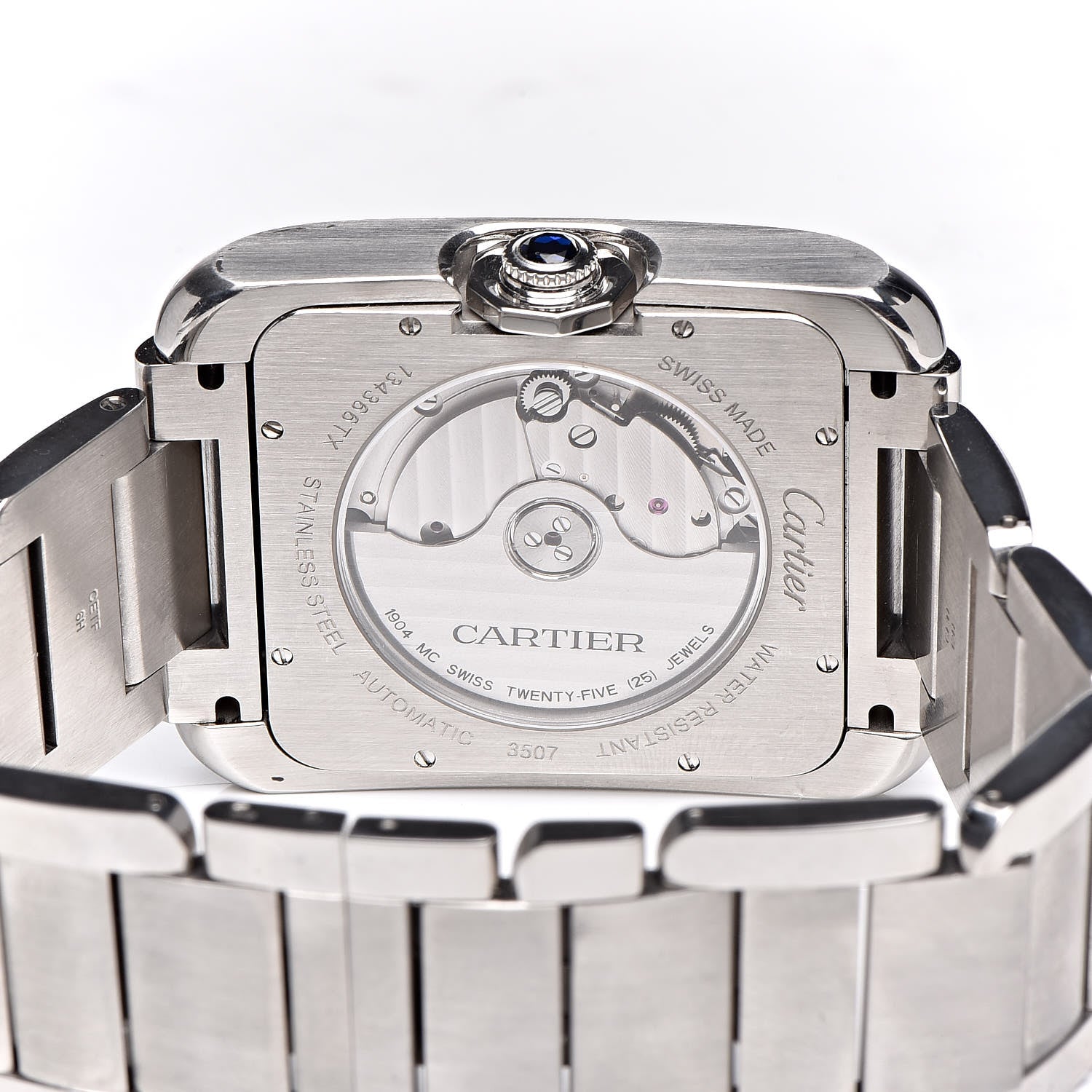 Cartier Stainless Steel 36mm Tank Anglaise Automatic Watch 9 of 12