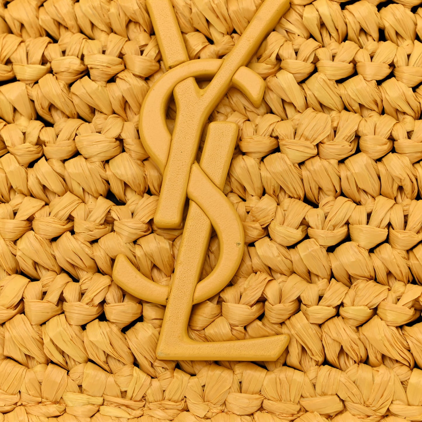 Raffia Calfskin Monogram Medium Niki Chain Satchel Wheat