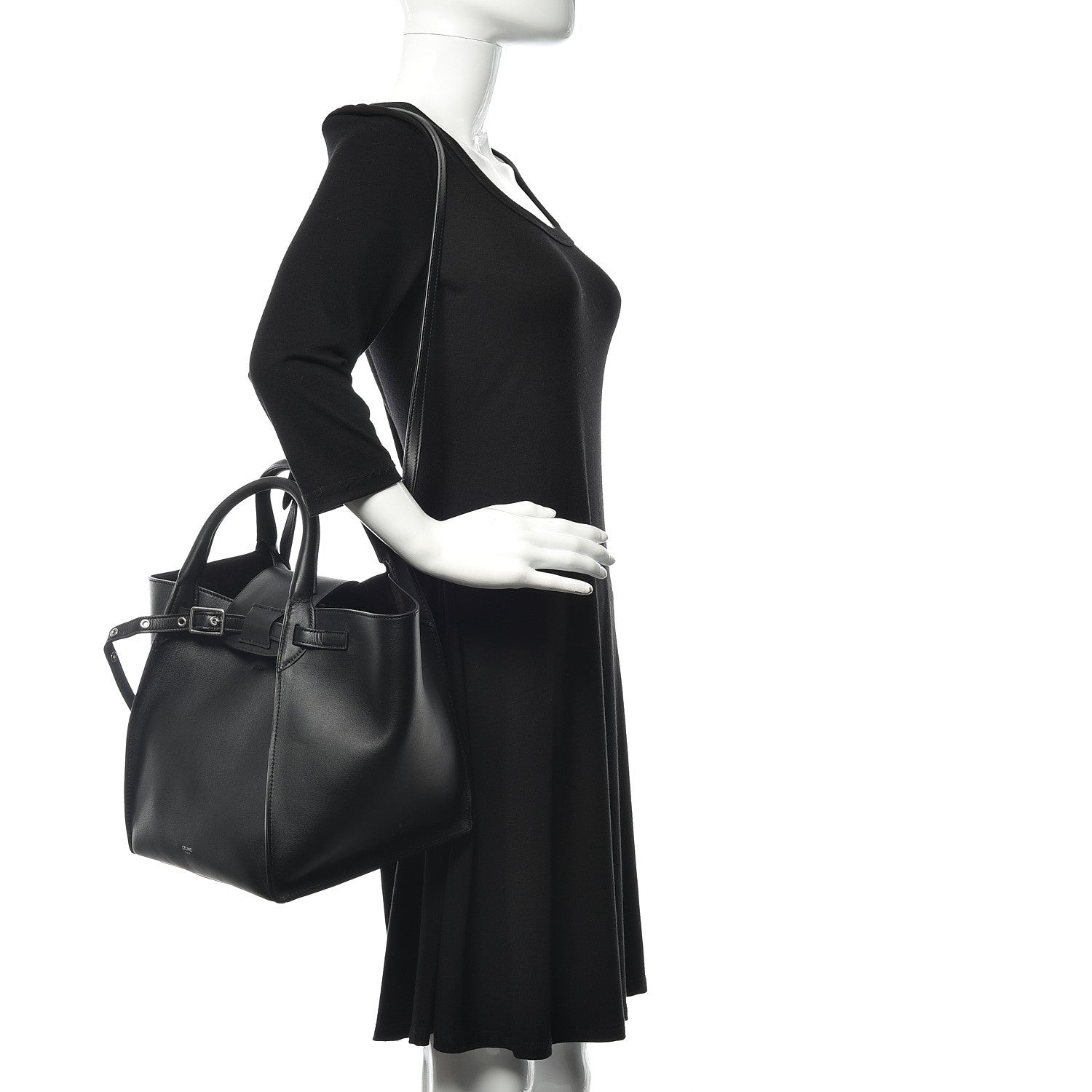 Celine Smooth Calfskin Small Big Bag Black 2 of 14