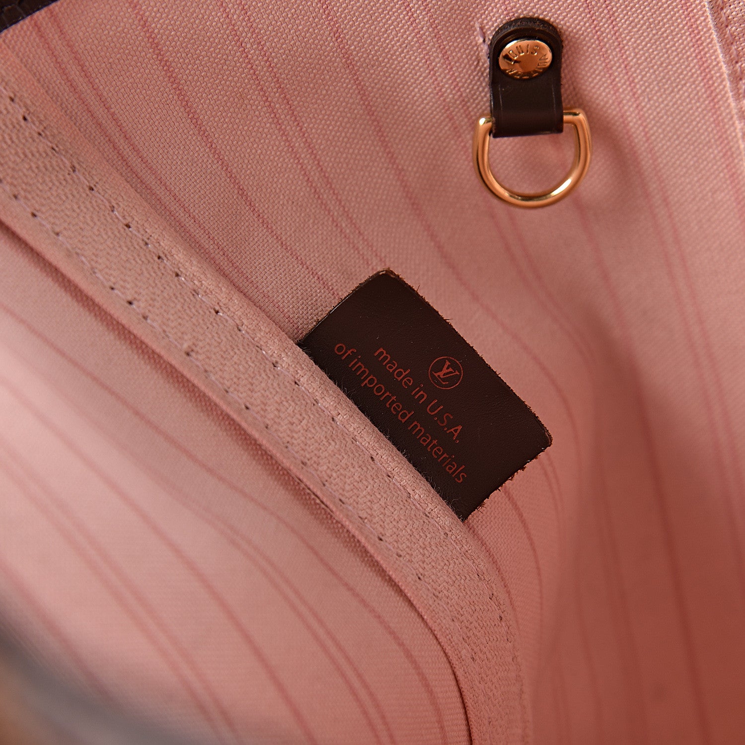 Louis Vuitton Damier Ebene Neo Neverfull MM Rose Ballerine 7 of 13
