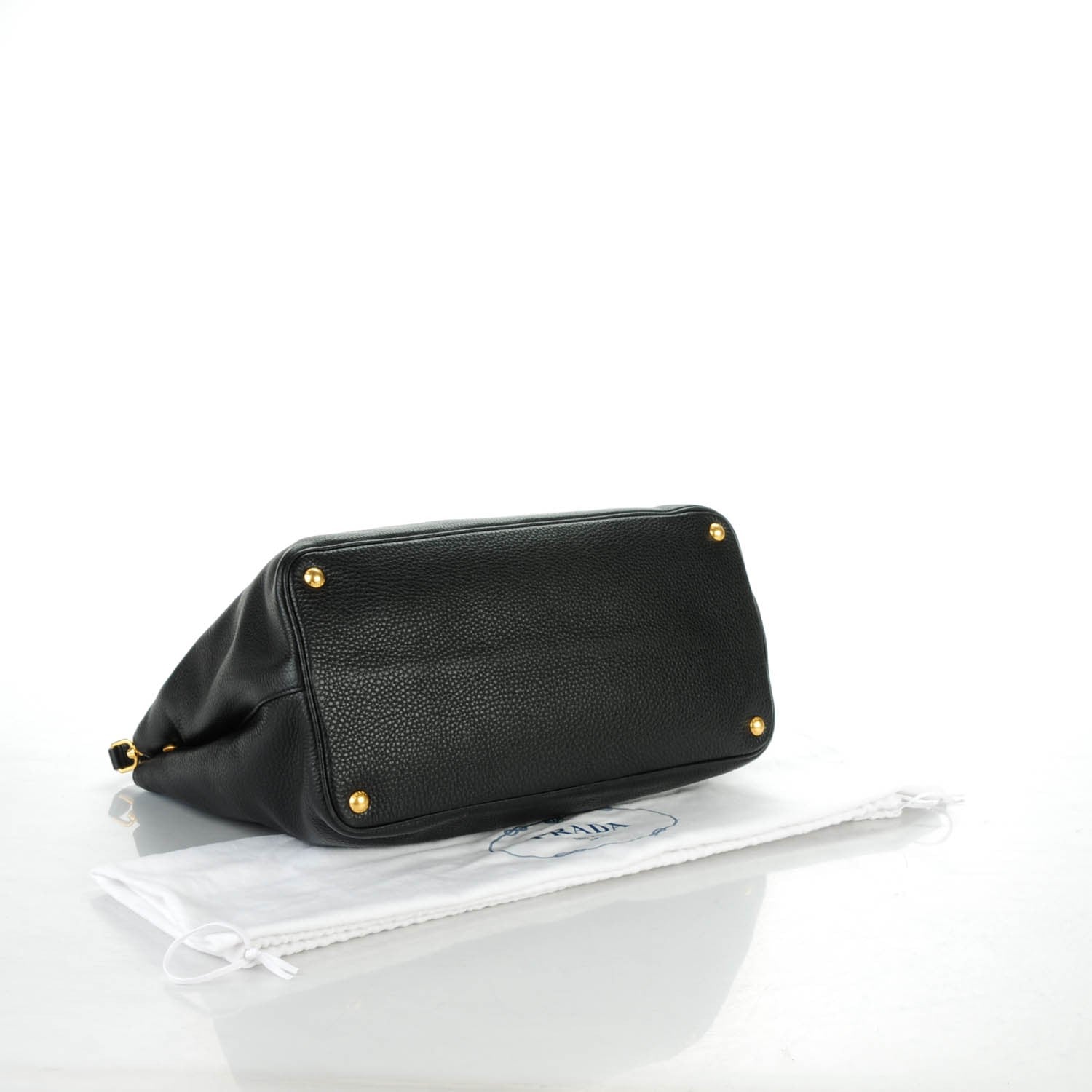 Prada Vitello Daino Tote Nero Black 4 of 8