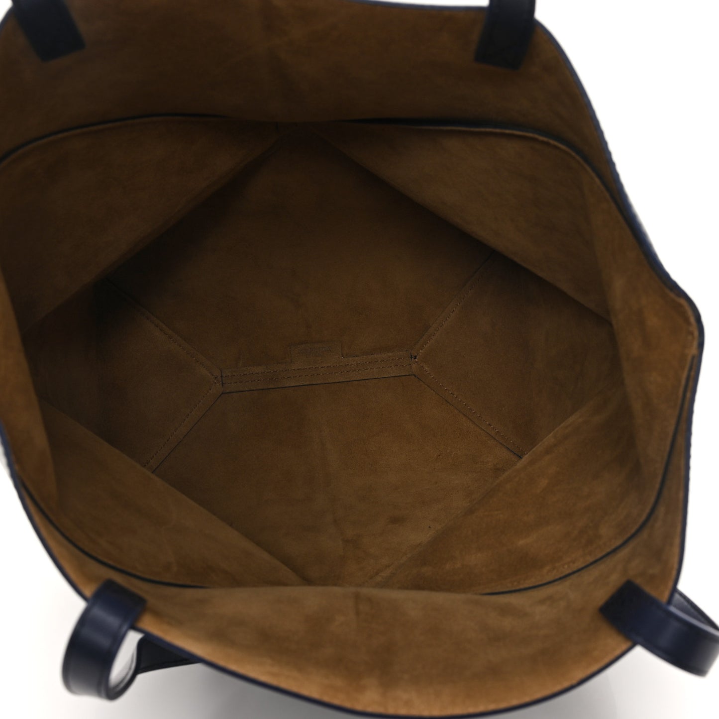 Shiny Calfskin Medium Puzzle Fold Tote Marine