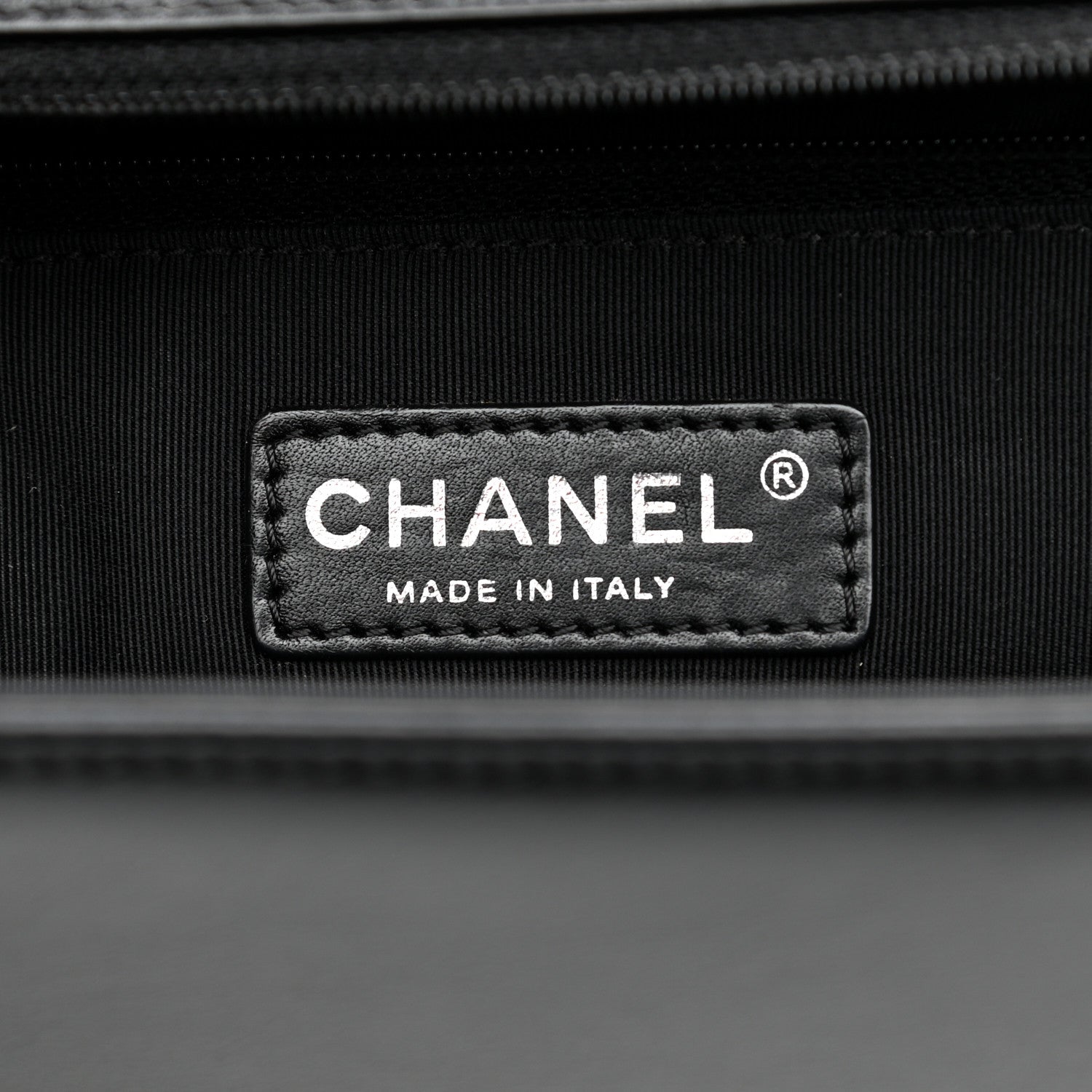 Chanel Calfskin Chevron Quilted Medium Boy Flap Black 2 of 12