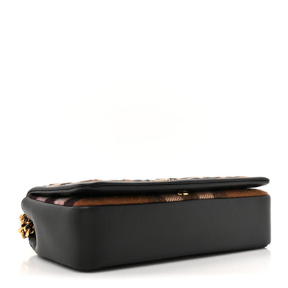 Burberry Check Cashmere Small Lola Bag Black 4 of 10