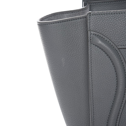 Celine Baby Drummed Calfskin Micro Luggage Kohl 9 of 14