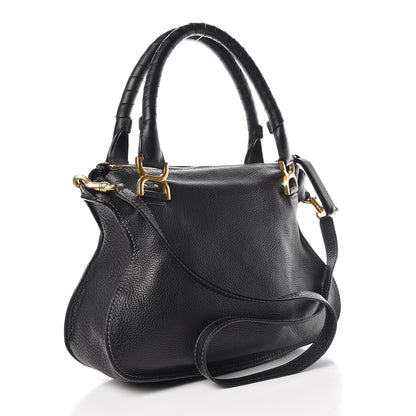 Chloe Calfskin Medium Marcie Satchel Black 3 of 9