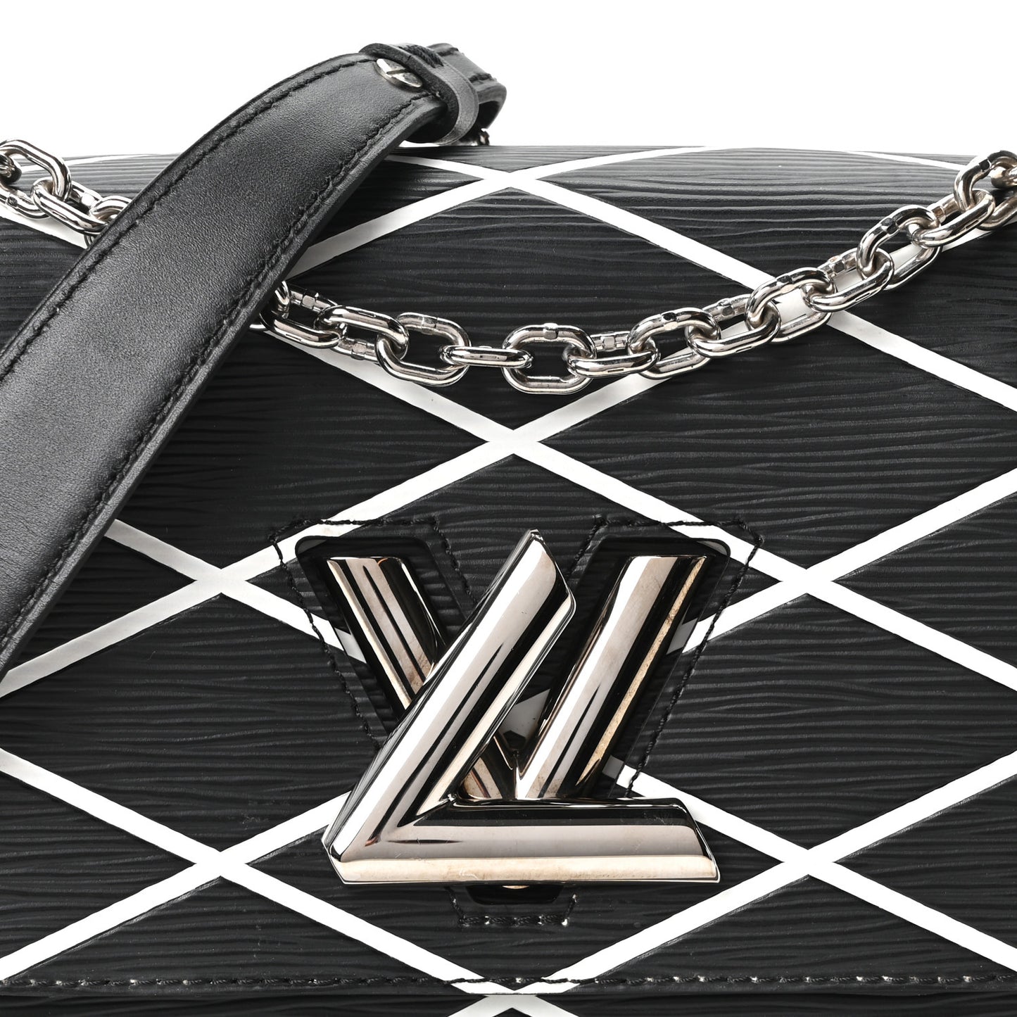 Epi Malletage Twist Shoulder Bag PM Black