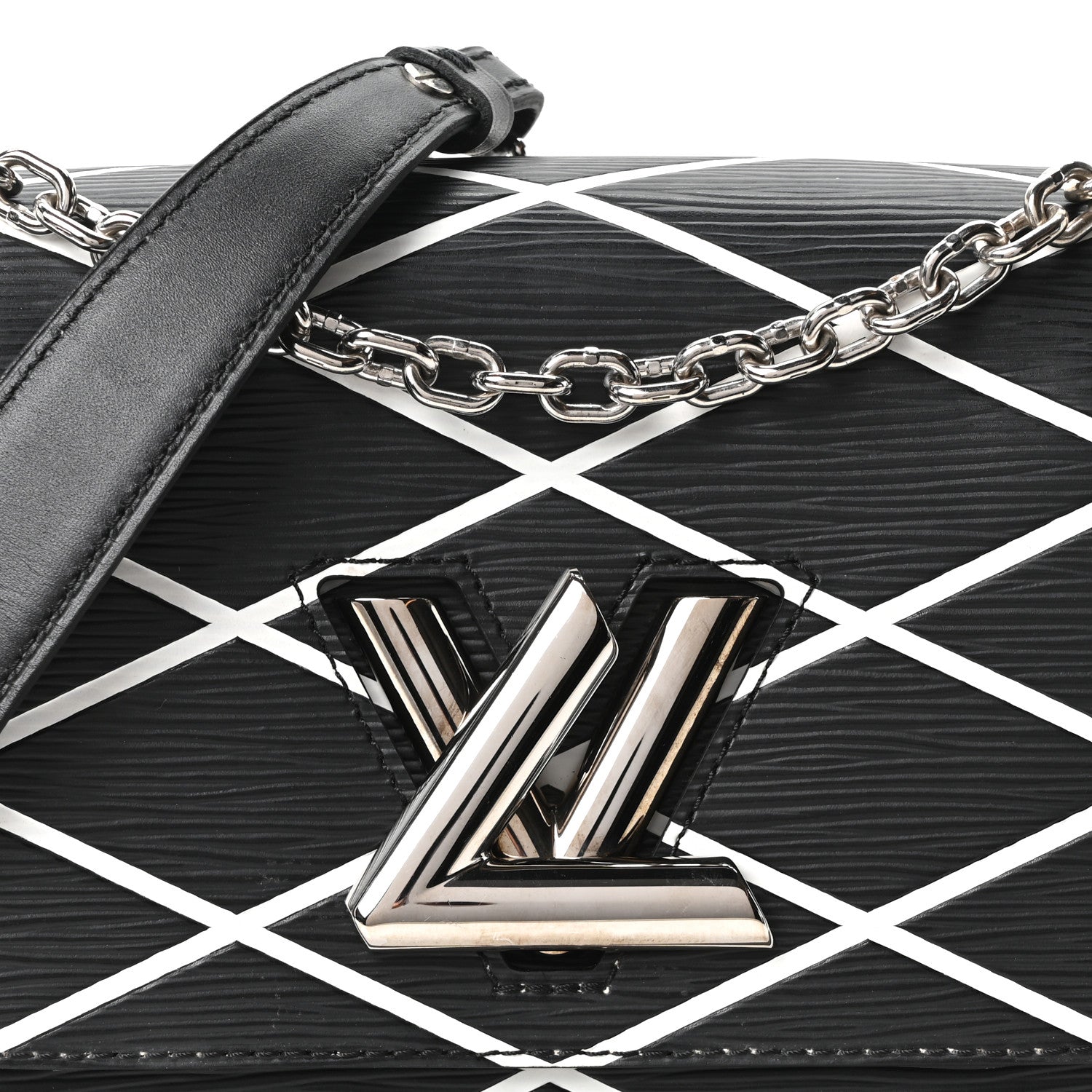 Louis Vuitton Epi Malletage Twist Shoulder Bag PM Black 7 of 9