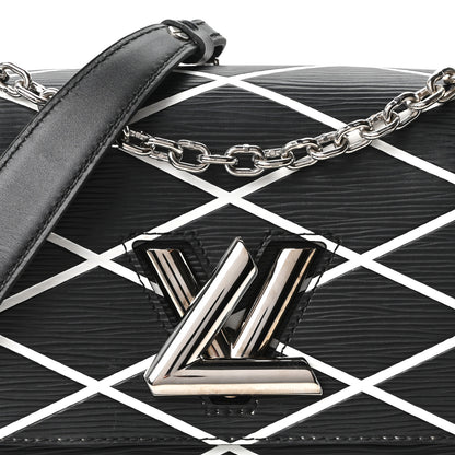 Louis Vuitton Epi Malletage Twist Shoulder Bag PM Black 7 of 9