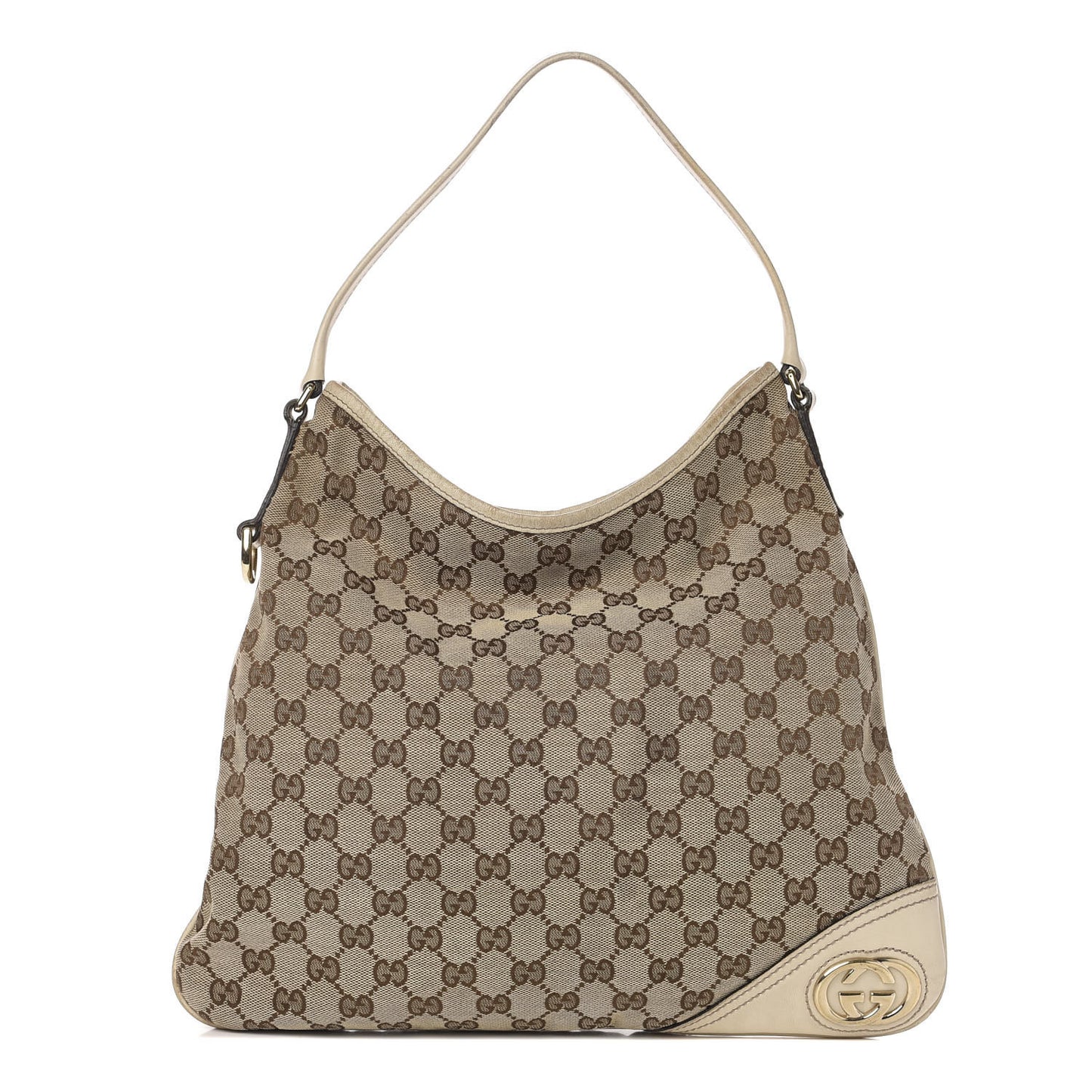 Monogram Medium New Britt Hobo Off White