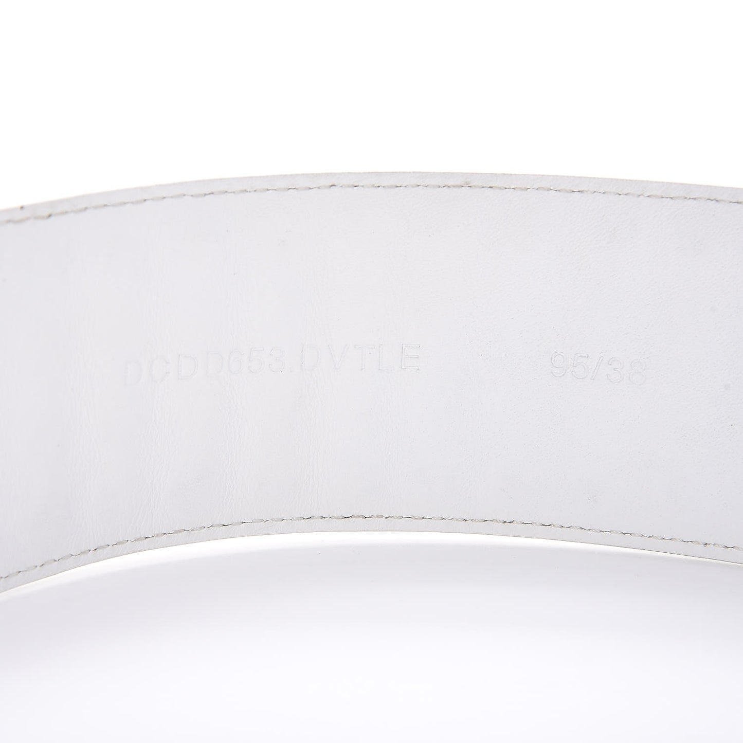 Calfskin Studded Belt 95 White