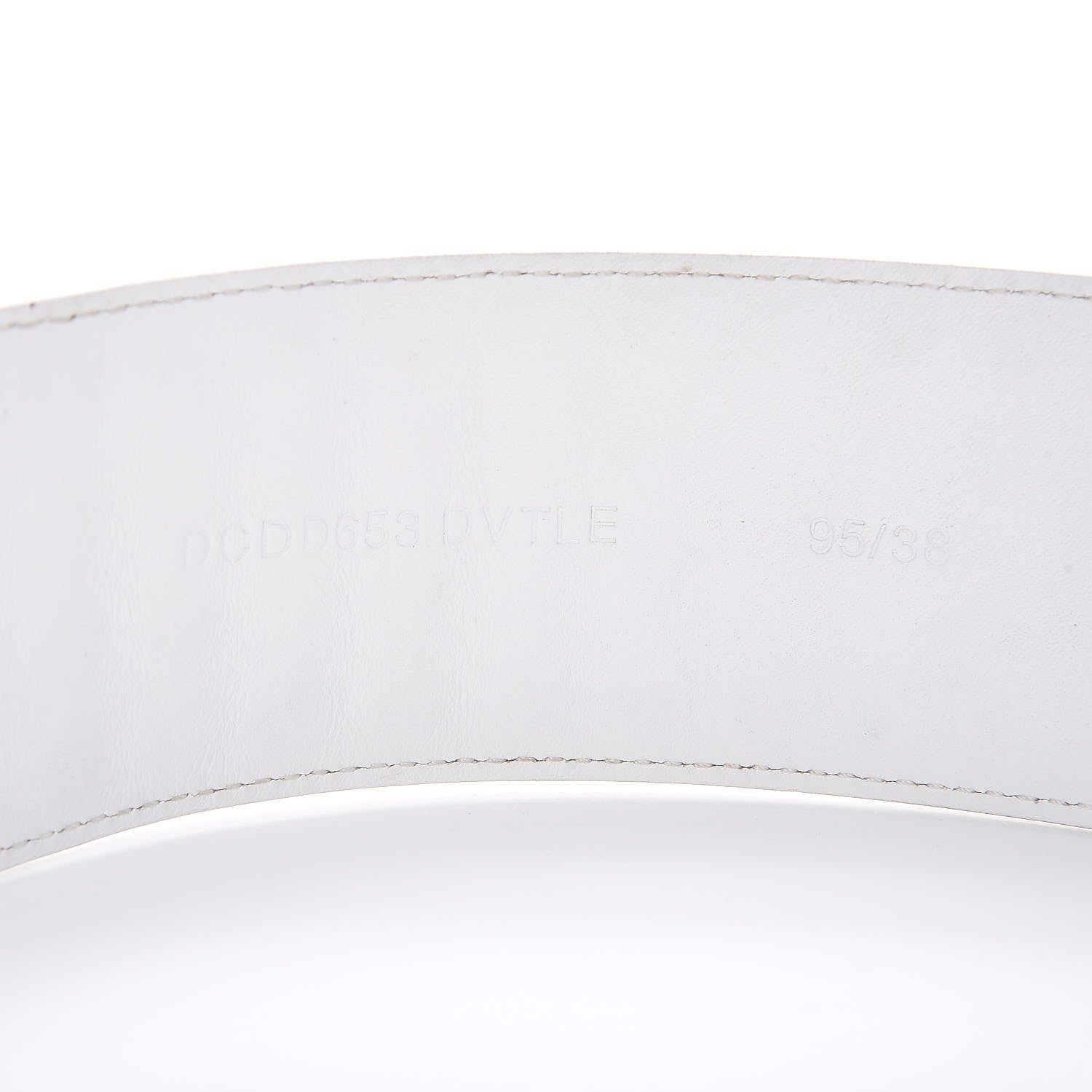 Versace Calfskin Studded Belt 95 White 6 of 6