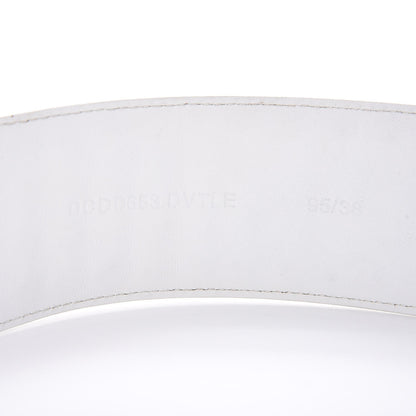 Versace Calfskin Studded Belt 95 White 6 of 6