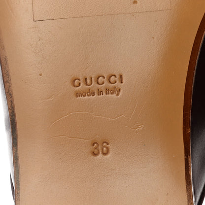 Gucci Calfskin Web Interlocking G Womens Tassel Slippers 36 Ruby Bordeaux 8 of 10