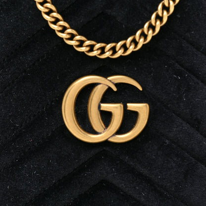Gucci Velvet Matelasse Mini GG Marmont 2.0 Bucket Bag Black 7 of 9