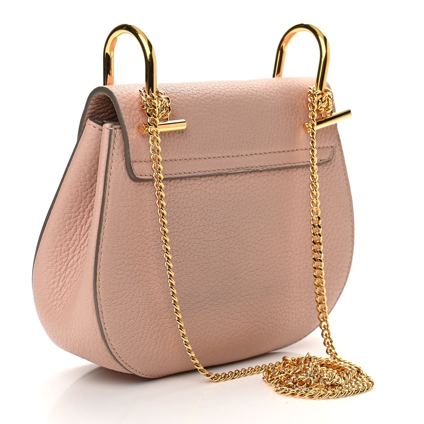 Grained Lambskin Mini Drew Shoulder Bag Misty Rose