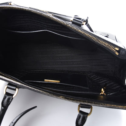 Prada Saffiano Medium Galleria Double Zip Tote Black 6 of 26