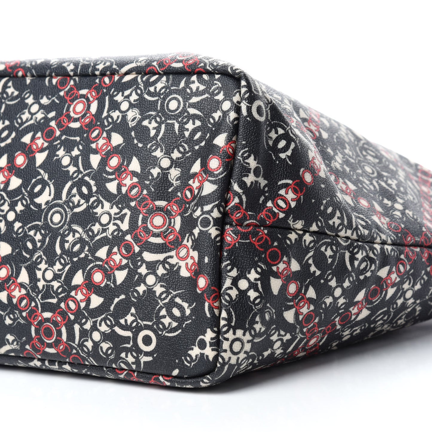 Coated Canvas Coco Tote Black