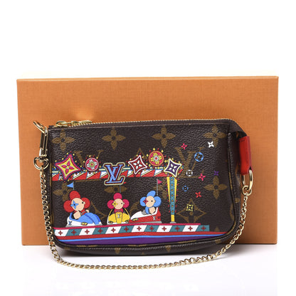 Louis Vuitton Monogram 2020 Christmas Animation Bumper Cars Mini Pochette Accessories Coquelicot 9 of 9