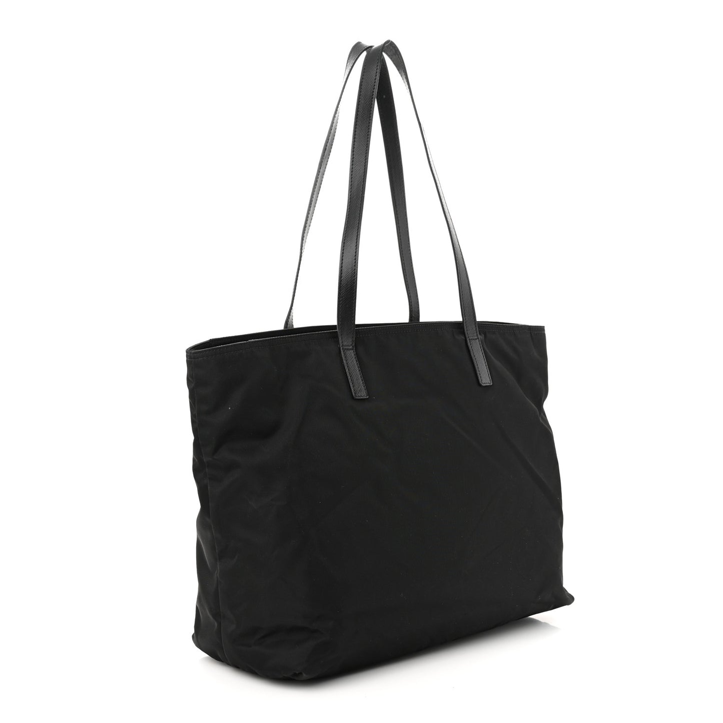 Tessuto Nylon Saffiano Tote Black