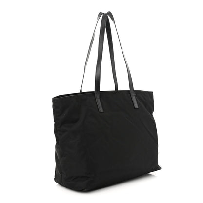 Prada Tessuto Nylon Saffiano Tote Black 3 of 15