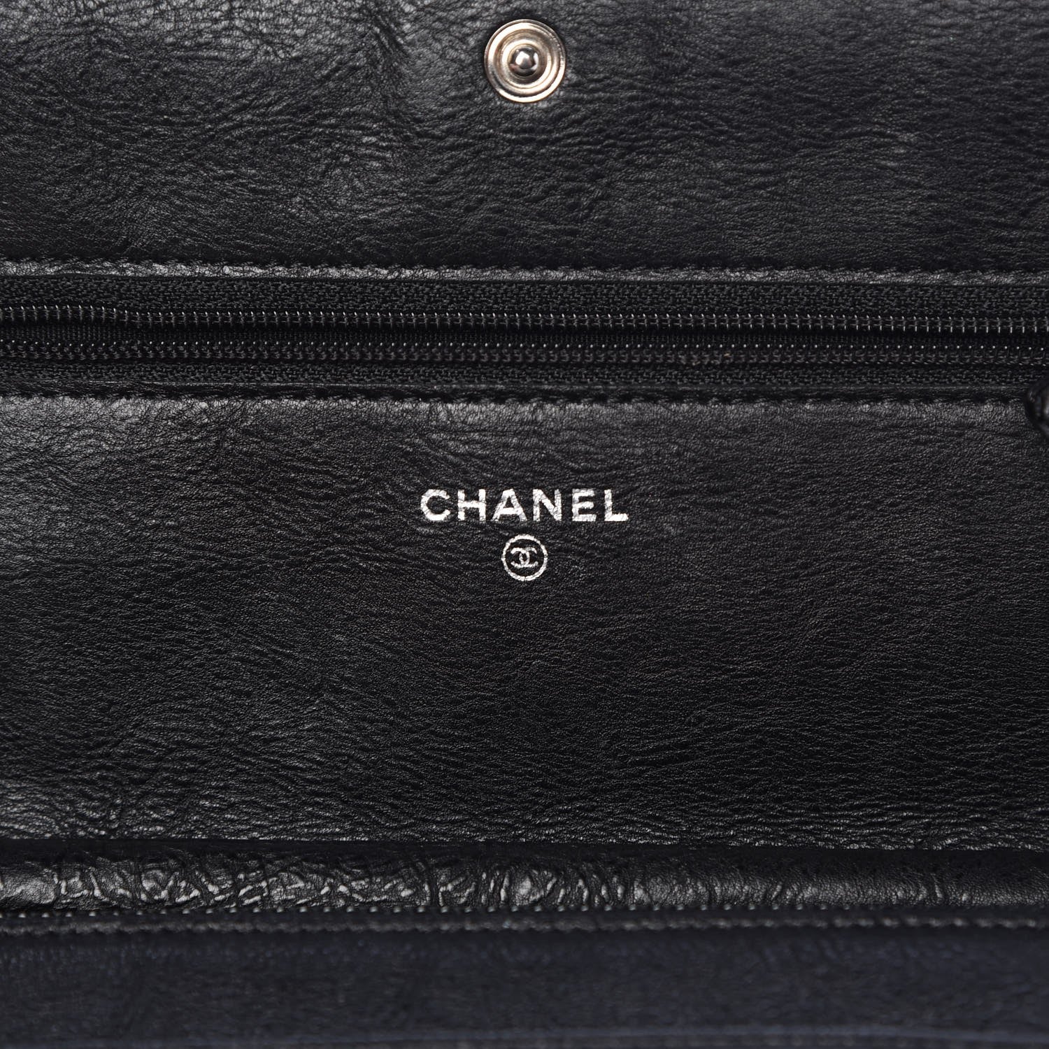 Chanel Calfskin Quilted Chain Around Boy Wallet On Chain WOC Black 6 of 11