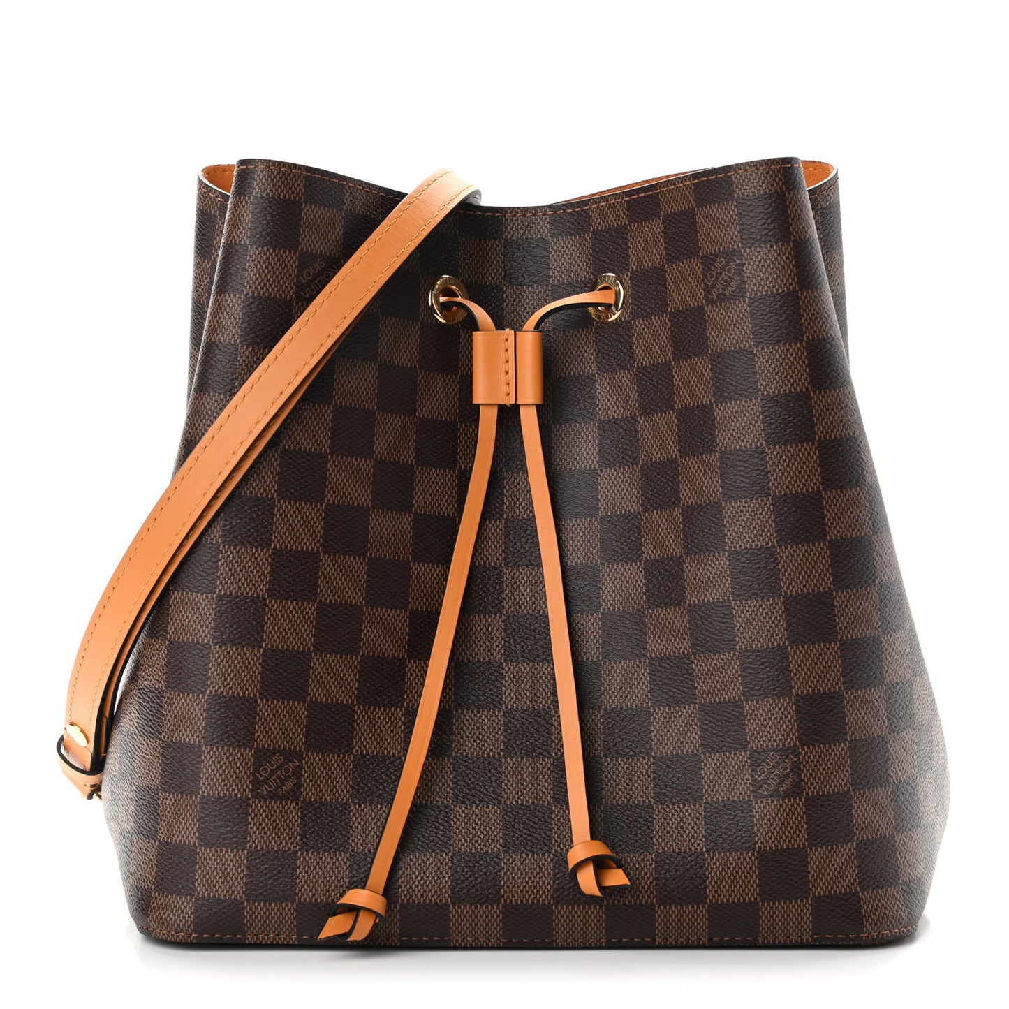 Damier Ebene Neonoe MM Safran