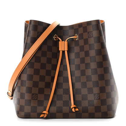 Louis Vuitton Damier Ebene Neonoe MM Safran 1 of 10